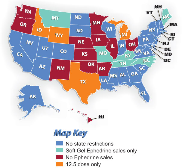 ephedine sales map